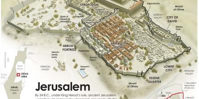 Mapa starożytnej Jerozolimy
